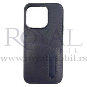 Futrola LEATHER No1 SA DZEPICEM za iPhone 14 Plus (6.7) teget