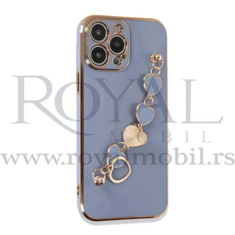 Futrola QUEEN CHAIN za Samsung A035 Galaxy A03 sivo-plava