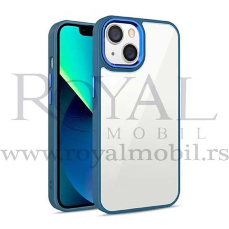 Futrola CLEAR SA BAMPEROM za Samsung A336 Galaxy A33 5G plava
