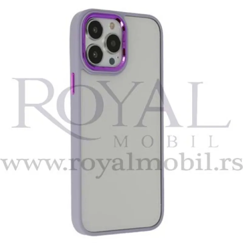 Futrola CLEAR SA BAMPEROM za Samsung S901 Galaxy S22 lila