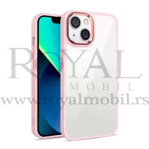 Futrola CLEAR SA BAMPEROM za iPhone 14 Plus (6.7) roze