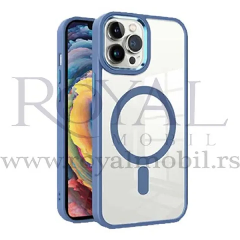 Futrola PVC WIFI MAGSAFE za iPhone 13 Pro (6.1) plava