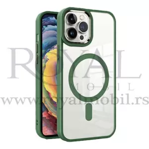 Futrola PVC WIFI MAGSAFE za iPhone 14 (6.1) zelena