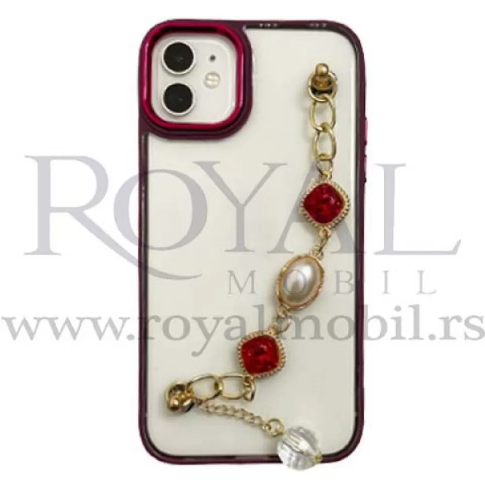 Futrola BAMPER CHAIN za iPhone 13 Pro (6.1) bordo