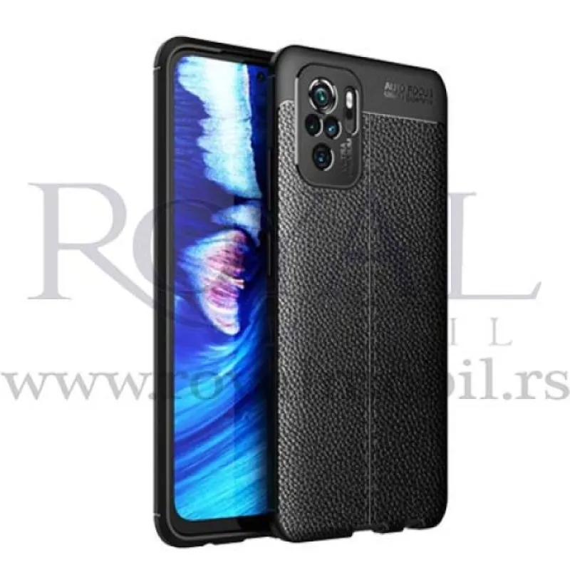 Silikonska futrola IMITACIJA KOZE No4 za Samsung S918 Galaxy S23 Ultra crna