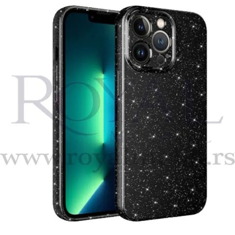 Futrola SILIKON SA SLJOKICAMA za iPhone 14 Pro (6.1) crna