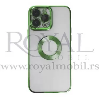 Futrola CIRCLE METALIK za iPhone 14 Plus (6.7) svetlo zelena
