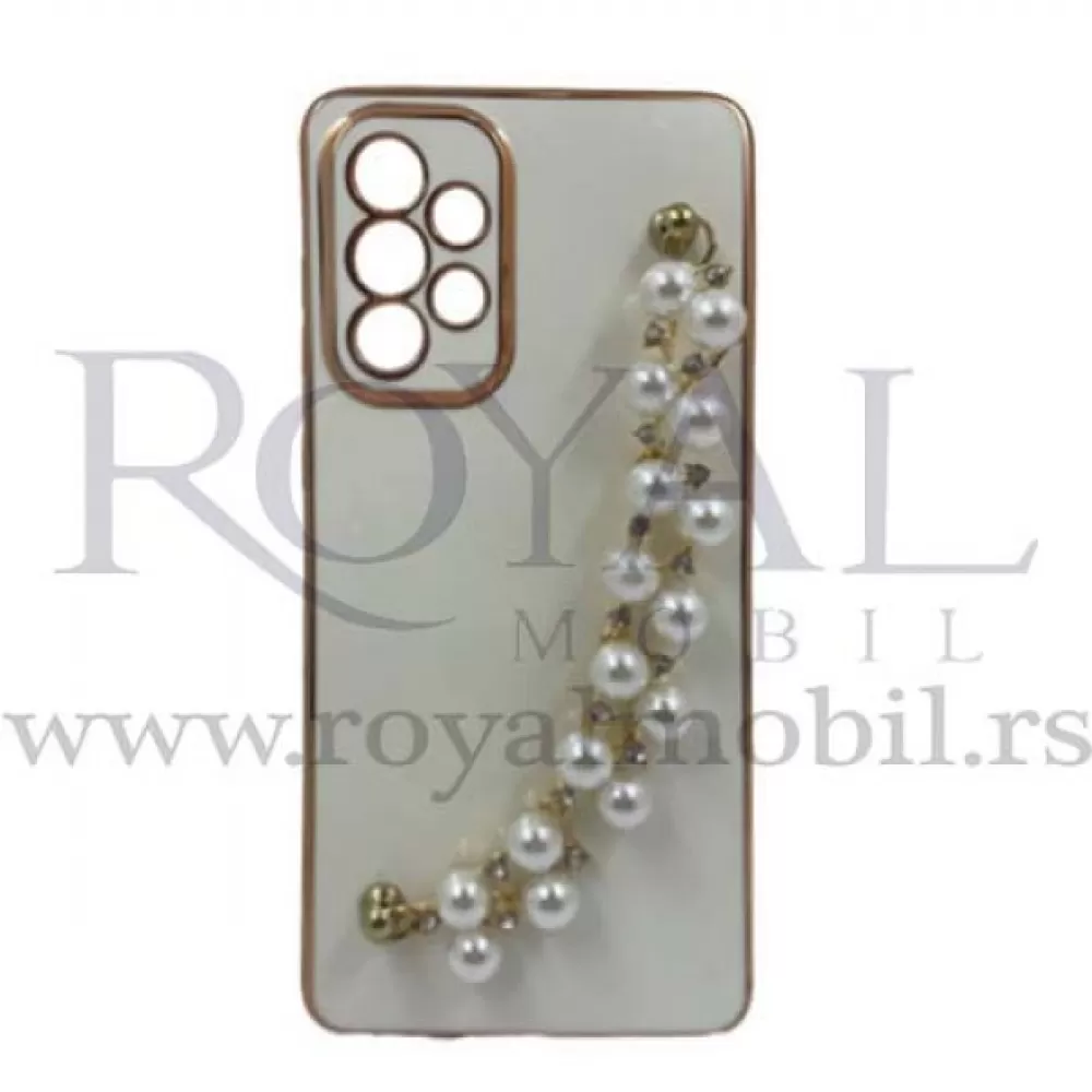 Futrola BISER CHAIN za Samsung A736 Galaxy A73 5G bela