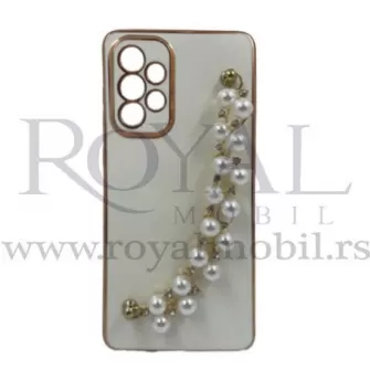 Futrola BISER CHAIN za Samsung S906 Galaxy S22 Plus bela