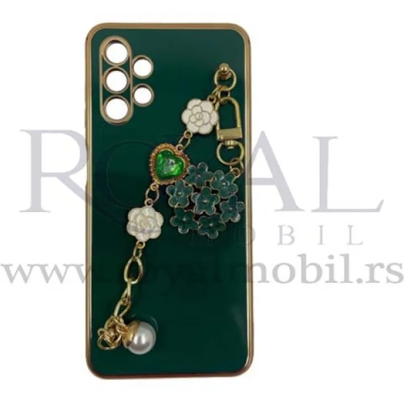 Futrola ELEGANT SA PRIVESKOM za Samsung A135 Galaxy A13 tamno zelena