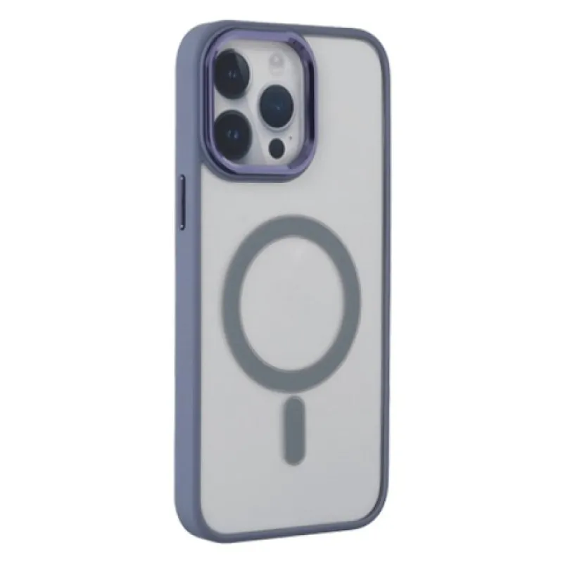 Futrola PVC WIFI MAGSAFE za iPhone 13 Pro Max (6.7) sivo plava