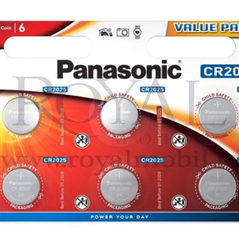 Panasonic Baterije Litijum CR-2025 L/6bp (Pak)