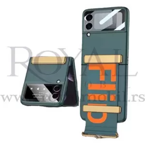 Futrola FOLD SA DRZACEM za Samsung Galaxy Z Flip 3 5G zelena
