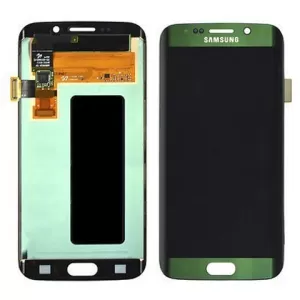 LCD + touch za Samsung G925 Galaxy S6 Edge zeleni + home dugme FULL ORIGINAL SH