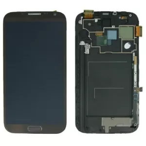 LCD + touch + kuciste za Samsung N7100 Galaxy Note 2 ljubicasti FULL ORG