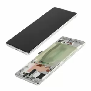 LCD + touchscreen + frame za Samsung G770 Galaxy S10 Lite beli FULL ORIGINAL EU