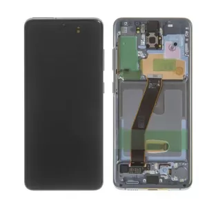 LCD + touchscreen + frame za Samsung G980/G981 Galaxy S20 4G/5G plavi FULL ORIGINAL EU