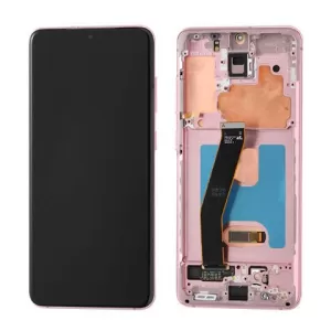 LCD + touchscreen + frame za Samsung G980/G981 Galaxy S20 4G/5G roze FULL ORIGINAL EU