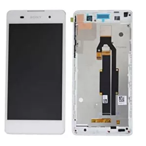 LCD + touchscreen + frame za Sony Xperia E5 (F3311/F3313) beli FULL ORG EU