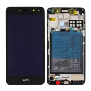 LCD + touch + frame + baterija za Huawei Y5 2017/Y6 2017 crni FULL ORG EU SH