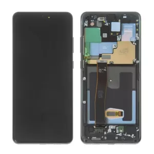 LCD + touchscreen + frame za Samsung G988 Galaxy S20 Ultra black FULL ORIGINAL EU