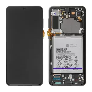 LCD + touchscreen + frame + baterija za Samsung G996 Galaxy S21 Plus 5G black FULL ORIGINAL EU