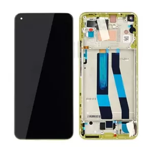 LCD + touchscreen + frame za Xiaomi Mi 11 Lite 5G yellow (service pack) FULL ORIGINAL EU