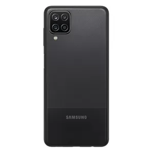 Poklopac baterije + staklo kamere za Samsung A125 Galaxy A12 crni FULL ORG EU SH