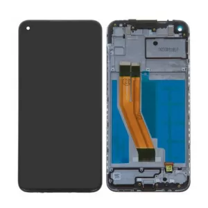 LCD + touchscreen + frame za Samsung A115 Galaxy A11 crni FULL ORIGINAL EU