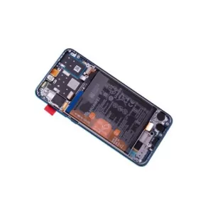 LCD + touchscreen + frame + baterija + zvucnik za Huawei P30 Lite 2020 48mpx black 02353FPX (service pack) FULL ORIGINAL EU