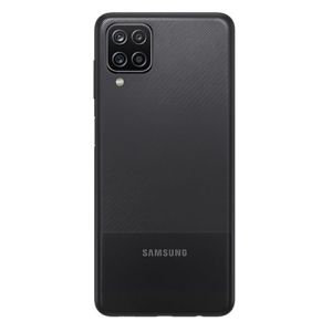 Poklopac baterije + staklo kamere + otisak prsta za Samsung A125 Galaxy A12 crna I klasa FULL ORG EU SH