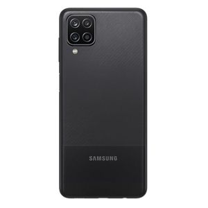 Poklopac baterije + staklo kamere + otisak prsta za Samsung A125 Galaxy A12 crna FULL ORG EU SH