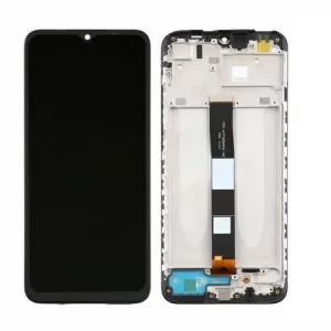 LCD + touchscreen + frame za Xiaomi Redmi 9A / 9AT / 9C / 9C NFC / 10A 2022 crni (service pack) FULL ORIGINAL EU