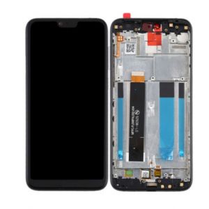 LCD + touchscreen + frame za Nokia 6.1 Plus crni FULL ORG EU SH