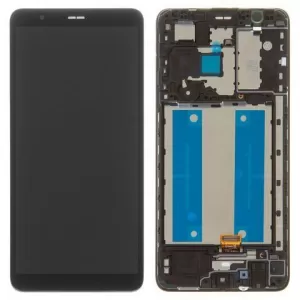 LCD + touchscreen + frame za Samsung A013 Galaxy A01 Core crni (service pack) FULL ORIGINAL EU