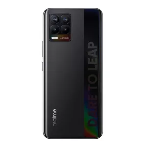 Poklopac baterije (bez stakla kamere) za Realme 8 crni FULL ORG EU SH