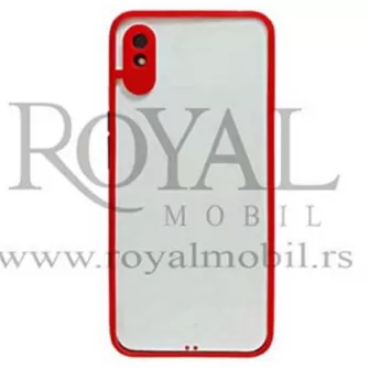 Futrola PVC SA OKVIROM za iPhone 12 Pro (6.1) crvena