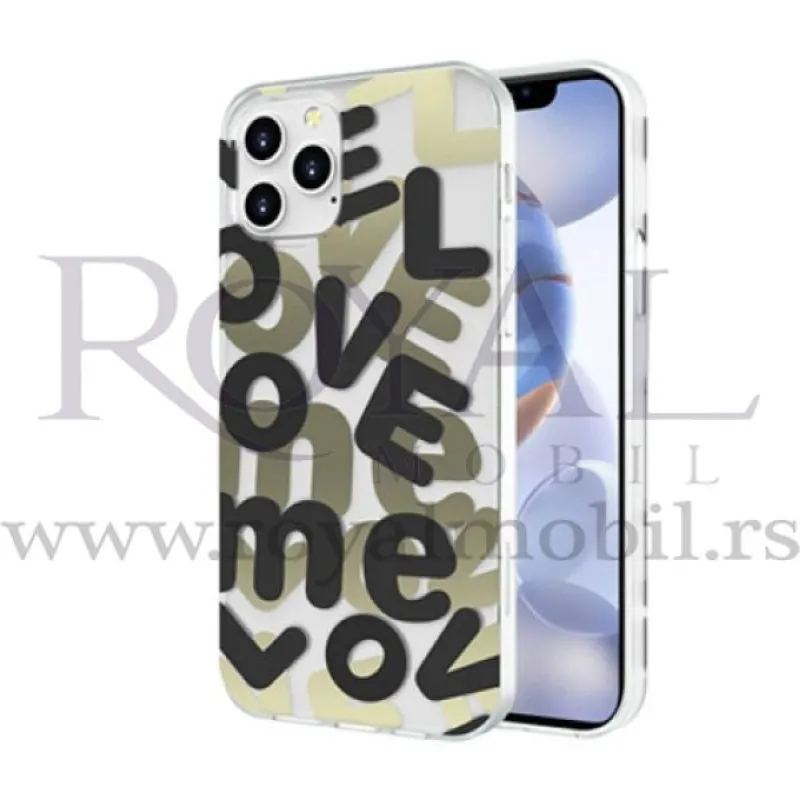 Futrola PVC LOVE za Xiaomi Redmi Note 9 Pro / Note 9S crna