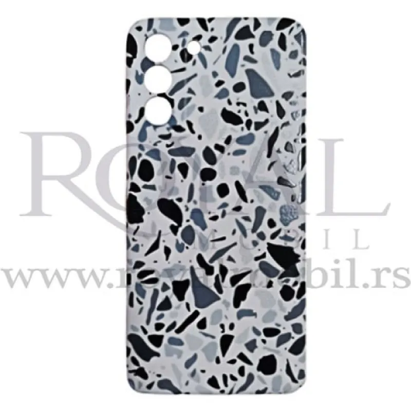 Futrola Soft Print MOZAIK za iPhone 13 (6.1) belo-siva
