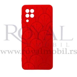 Futrola Soft Print GEOMETRIK No10 za Samsung A025 Galaxy A02S crvena
