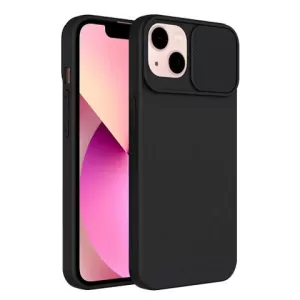 Futrola SOFT FULL PROTECT CAMERA (slide case) za iPhone 13 Pro (6.1) crna