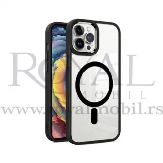Futrola PVC WIFI MAGSAFE za iPhone 14 Plus (6.7) crna