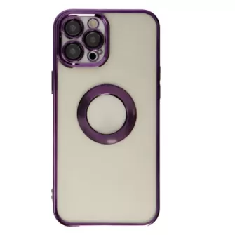 Futrola CIRCLE METALIK za iPhone 14 Pro Max (6.7) tamno ljubicasta