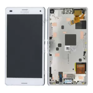 LCD + touch + frame za Sony Xperia Z3 beli (dual sim) FULL ORG EU - SH