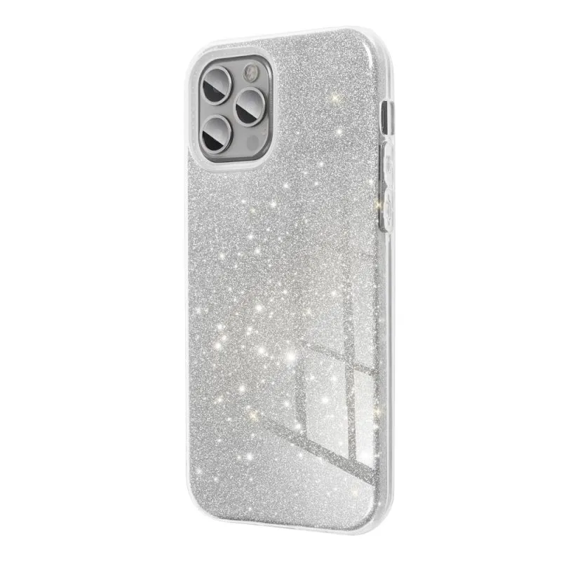 Futrola PVC SHINE 3in1 (shining case) za Samsung S916 Galaxy S23 Plus srebrna