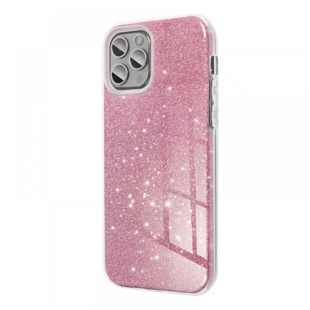 Futrola PVC SHINE 3in1 (shining case) za iPhone 13 Pro (6.1) roze
