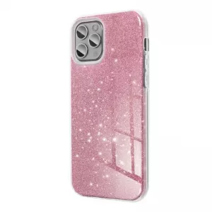 Futrola PVC SHINE 3in1 (shining case) za iPhone 14 (6.1) roze