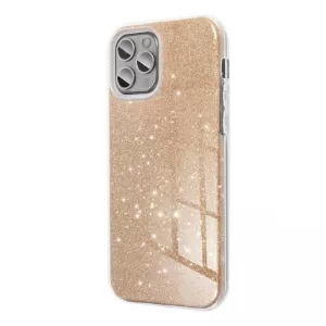 Futrola PVC SHINE 3in1 (shining case) za iPhone 14 (6.1) zlatna