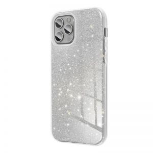 Futrola PVC SHINE 3in1 (shining case) za iPhone 14 Pro (6.1) srebrna
