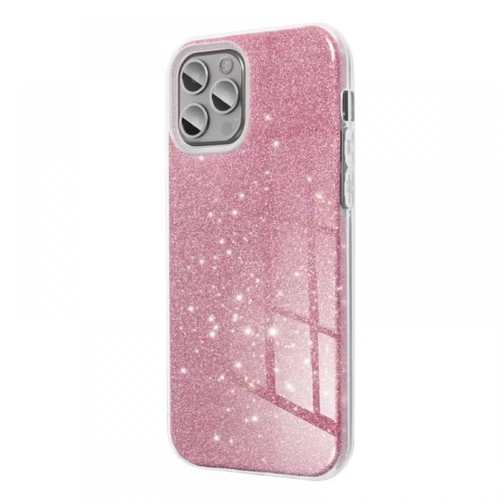 Futrola PVC SHINE 3in1 (shining case) za iPhone 14 Pro (6.1) roze